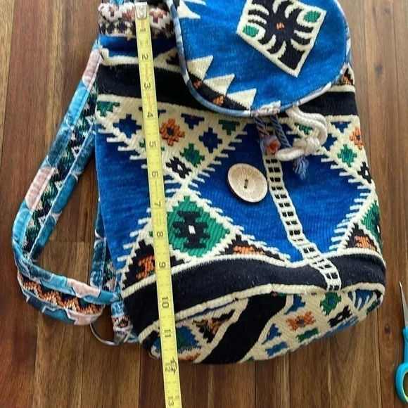 Turkish Kilim boho style backpack bag - Picture 13 of 16